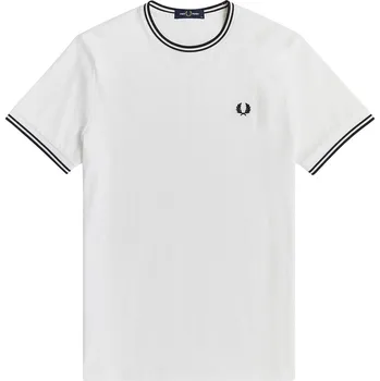 Pánské tričko Tričko Fred Perry White 100 1073880 3XL