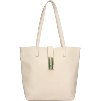 Kabelka Dámská kožená kabelka Italia Ramira - krémová