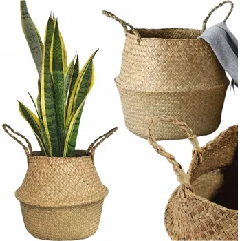 Koš na prádlo tráva tráva béžový