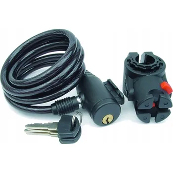 Zámek na kolo Zámek lanka Author ASL-31 8x150 šedý