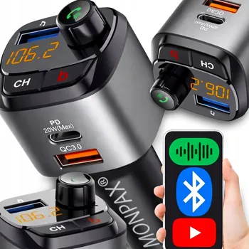 Auto Hi-Fi FM transmitter do auta Monpax BLUETOOTH FM TRANSMITTER DO AUTA