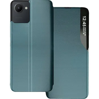Pouzdro na mobilní telefon Flipové pouzdro RCBR pro Realme C30 / Narzo 50i Prime, zelené