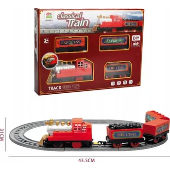 Vláček a vláčkodráha Hračka pro děti ŽELEZNIČNÍ TRAŤ Vláčkodráha VLAK Vláčkodráha na baterie Sada