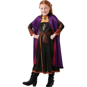 Karnevalový kostým JAVOLI 2dílný karnevalový kostým šaty + plášť vel.128 - Frozen 2/Princezna Anna