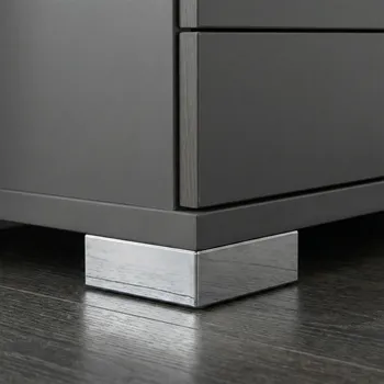 Nábytkové kování Poliplast Plastová patka 20 mm 60x60 / chrom 20 mm