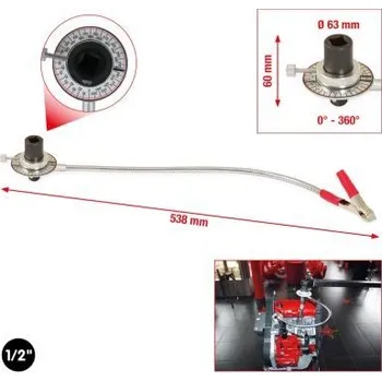 Auto-moto Úhloměr úhlu natočení KS TOOLS 516.1196