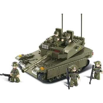 ostatní stavebnice Stavebnice Sluban Tank Merkava 344 dílů plastové 6 let +