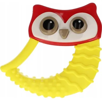 Měkká KOUSÁTKA pro miminka 4m+ Barevné BAM BAM Gumové KOUSÁTKO SOVIČKA