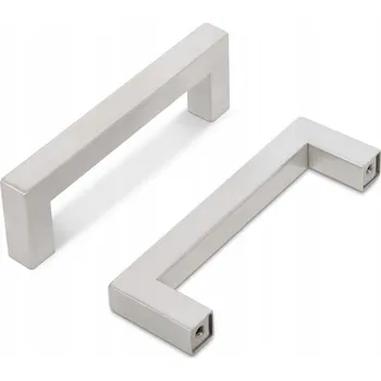 Nábytkové kování Nábytková úchytka stříbrná kovová na skříňky a zásuvky, 106 mm, 5 kusů