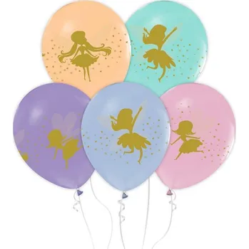 Balónek Latexové balónky Víly mix barev 30 cm 5 ks