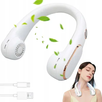 Domácí ventilátor Mini ventilátor Bedee HANGING NECK FAN bílý