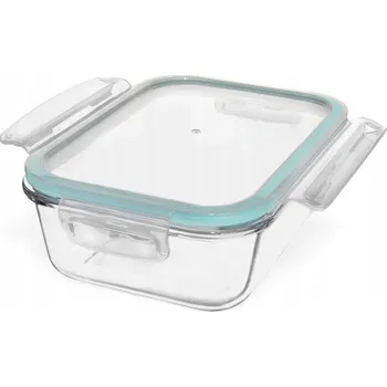 Dóza na potraviny Nádoba na potraviny s víkem a těsněním, žáruvzdorná nádoba 1 l