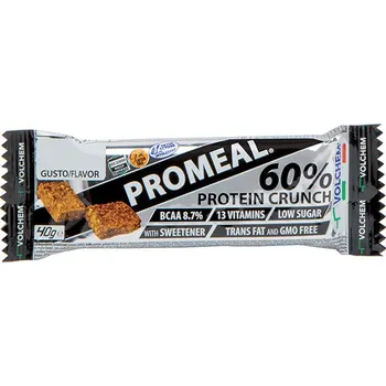 Volchem Promeal Protein Crunch Bar 60% 40 g Příchuť: Kakao