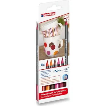 Zvýrazňovač Edding Popisovač 4200 na porcelán - teplé barvy, sada 6 ks