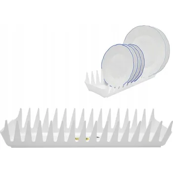 Odkapávač na nádobí ODKAPÁVAČ NA NÁDOBÍ, STOJAN NA TALÍŘE, PLASTOVÝ ORGANIZÉR DO ŠUPLÍKU, BÍLÝ