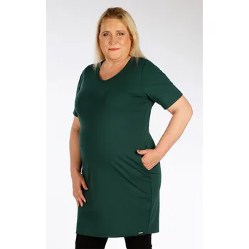Dámské šaty Tmavě zelené šaty LITEX pro plnoštíhlé XXL