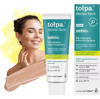 BB krém Tołpa dermo face sebio natural beige SPF 21-30 40 ml