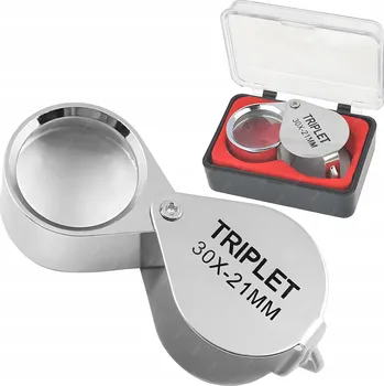Lupa Lupa Reball Lupa SKLO ZVĚTŠOVACÍ 30x21mm STŘÍBRNÁ NWA0001611 30 x