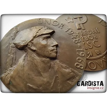 Plaketa 20 let Lidových milicí