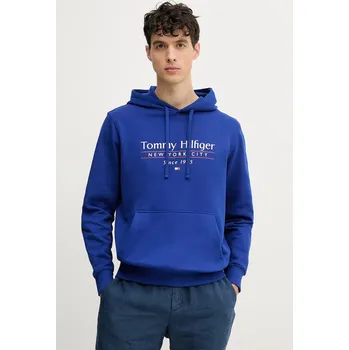 Dámská mikina Bavlněná mikina Tommy Hilfiger MW0MW38672 modrá 57X, vel. S