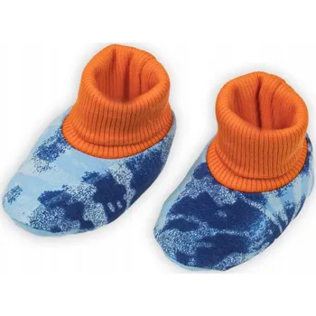 Capáčky Nicol botičky kojenecké modré velikost 18-19