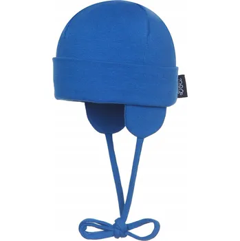 Čepice Dětská bavlněná čepice s vázáním, tmavě modrá, Döll, vel. 35