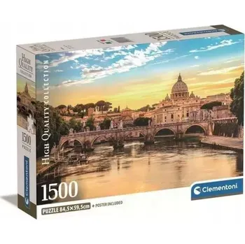 Puzzle Clementoni 1500dílné Puzzle 1500dílné PUZZLE Řím kompaktní krabička