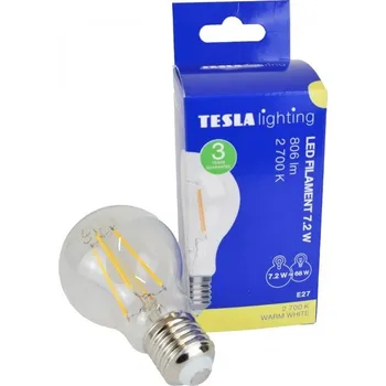 Žárovka LED žárovka TESLA E27 7,20 W 806 lm teplá bílá 2700 K 1 ks