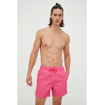 Dámské kraťasy SUPERDRY RŮŽOVÉ KOUPACÍ ŠORTKY S KAPSY (S)