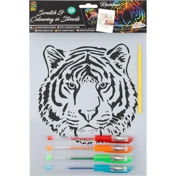 omalovánky Vyškrabávací/vymalovávací obrázky s gelovými pery (mix motivů)