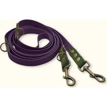 Vodítko pro psa Voděodolné přepínací vodítko Woofit Hike DuoTone: Fialové