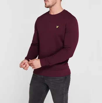 Pánská móda Mikina Lyle and Scott Burgundy Z562 1055172 XL