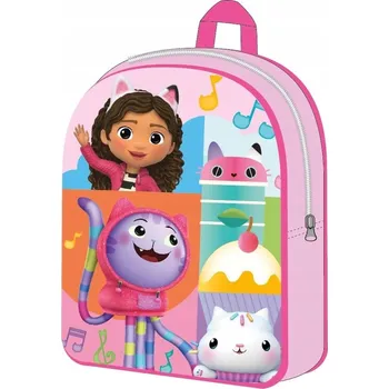 Dětský batoh Batoh do školky Difuzed jednokomorový Gábinin Kouzelný Domek růžový