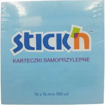 Samolepící bloček SAMOLEPICÍ LÍSTEČKY STICK'N 100 listů MODRÉ