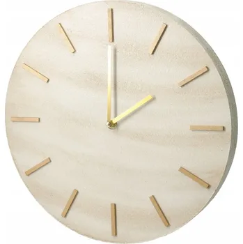 Hodiny NÁSTĚNNÉ HODINY MDF VZHLED MARMORU PRŮMĚR 30 CM HLOUBKA 5 CM