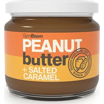 Cukrovinka GymBeam Arašídové máslo se slaným karamelem 340 g