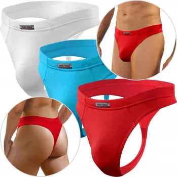 Pánské spodní prádlo TANGA PÁNSKÉ mini slipy z jemného modalu SET Sesto Senso *XL