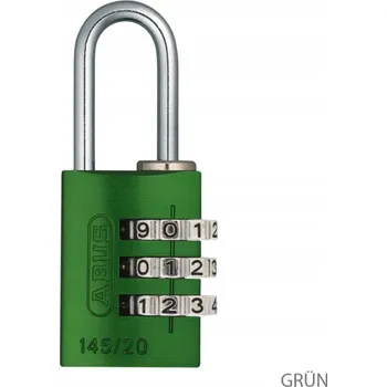 Visací zámek Abus 145/20 B/DFNLI zelený visací zámek na kód