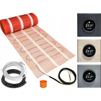 Topná rohož Sada topné rohože Thermotec pod dlažbu 11 m2, 170 W/m2 + termostat Warmo B70 WIFI