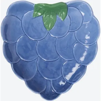 Keramický talířek ve tvaru hroznu - Modrá miska 19,5 cm