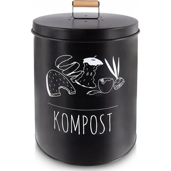 Kompostér KUCHYŇSKÝ KOMPOSTÉR S UHLÍKOVÝM FILTREM, NÁDOBA NA BIOODPAD, 8 L