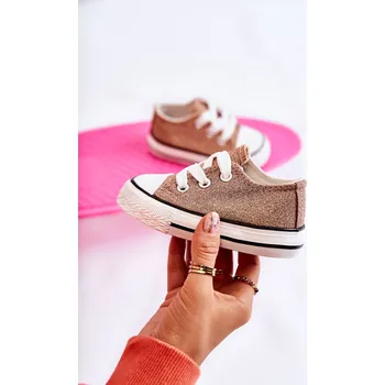 Dívčí tenisky Dětské tenisky vázané Pink Wella Barva: Růžová, Velikost: 25