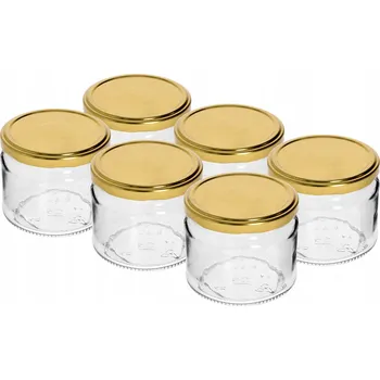 Sklenice 6 Ks sklenice 330 ml fi82/6 sklenička na koření džem