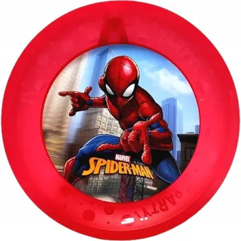Talíř Plastový talíř plochý Spiderman Marvel opakovaně použitelný 21 cm
