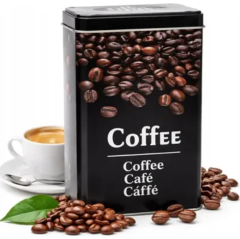 Dóza na potraviny Dóza na kávu - Plechová dóza na sypké produkty - 9x6x16 cm