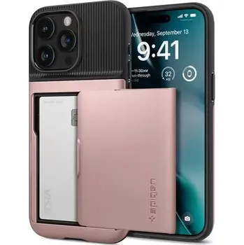 Pouzdro na mobilní telefon Spigen Slim Armor CS ochranný kryt pro Apple iPhone 15 Pro Max růžová (ACS06590)