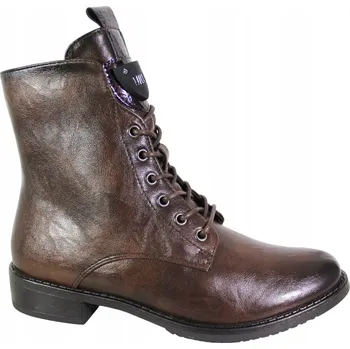 Dámské tenisky Dámské Kotníkové Boty M.Daszyński SA62-125 VEL. 39 Hnědé kožené zateplené