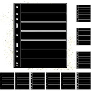 Sběratelství Karta na známky Leuchtturm Optima 7S černá