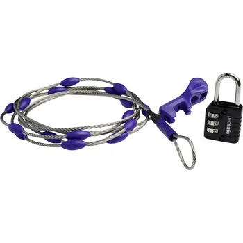 Sport Pacsafe 10520999 kabelový zámek černá, modrá, nerezová ocel na heslo