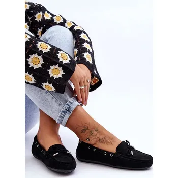 Dámské mokasíny Dámské semišové mokasíny černé Si Passione 38